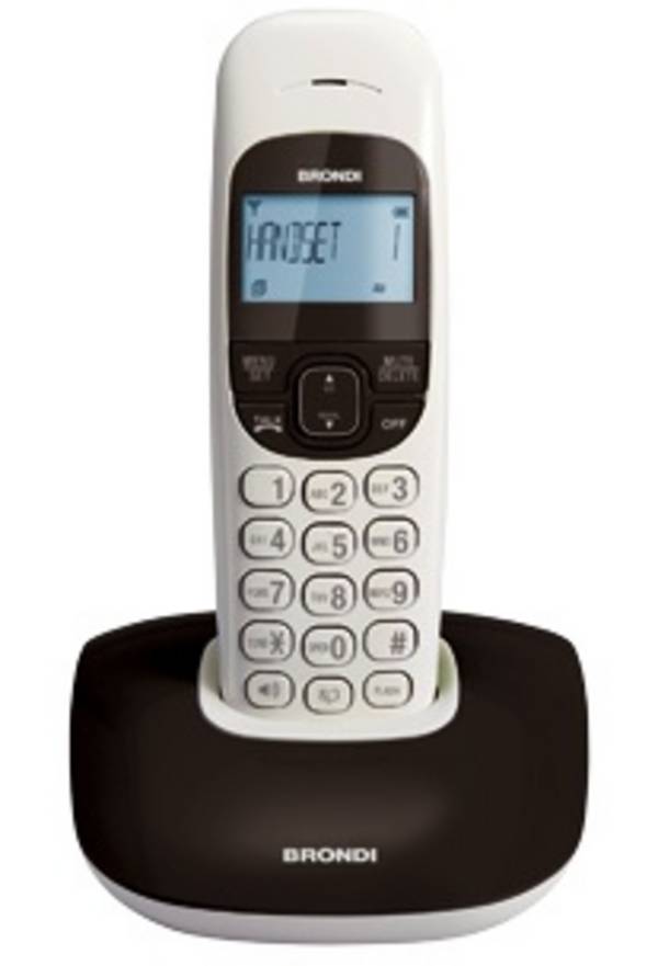 TELEFONO CORDLESS NICE BIANCO/NERO