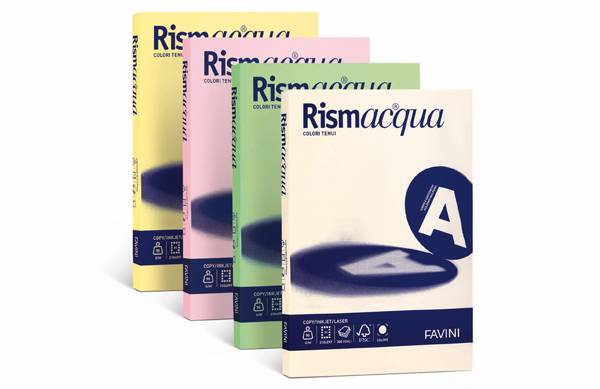 Carta fotocopie colorata Rismacqua gr.200 A4 ghiaccio fg.125-0