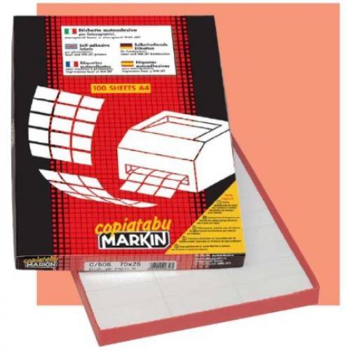 Markin 210A420 etichetta autoadesiva Bianco 1200 pz-1
