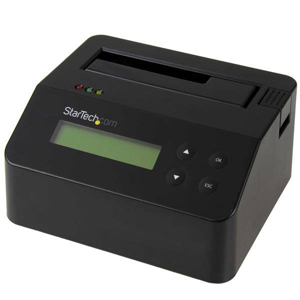 e Sanificazione per HDD/SSD SATA II, 9 ModalitÃ  di Cancellazione - Display LCD, Porta Stampante DB-9 - TAA (SDOCK1EU3P)-1