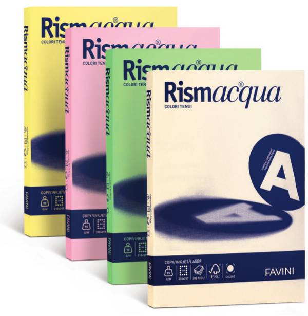 Carta fotocopie colorata Rismacqua gr.90 A4 verde chiaro fg.300