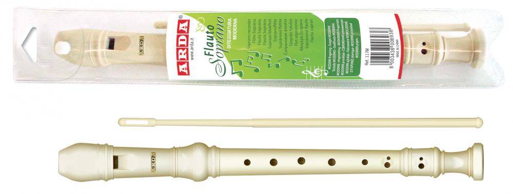 Flauto Dolce in ABS Arda - 117M (Bianco)-2