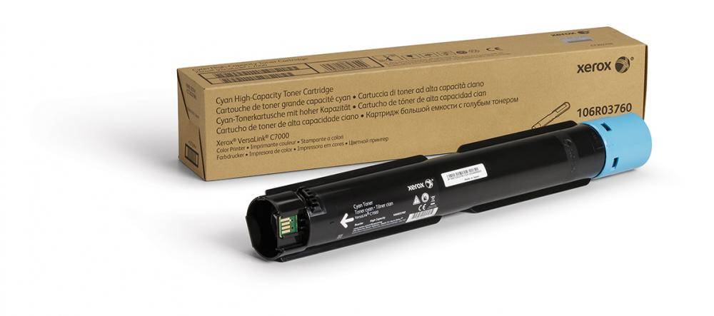 Xerox Cartuccia toner Ciano a High capacity da 10100 Pages per Stampante a colori ® VersaLink® C7000 (106R03760)-1