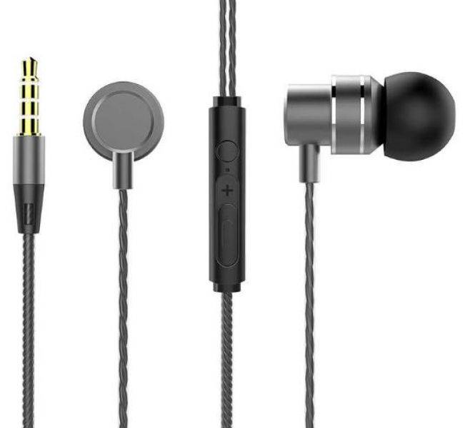 AURICOLARE LENOVO CON MICROFONO METAL EARBUDS BLACK-0