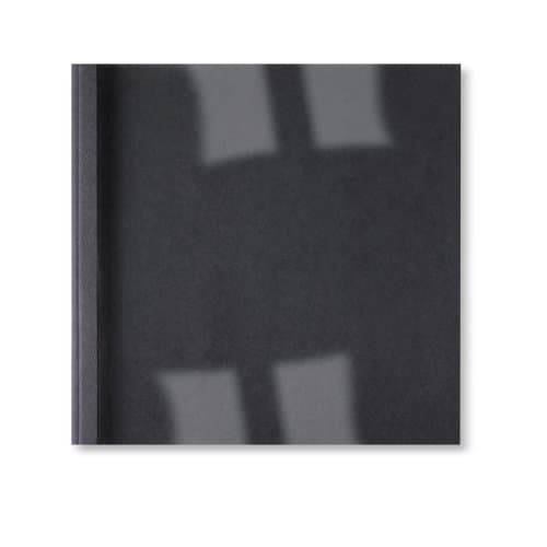 Copertine termiche per rilegatura GBC con dorso da 1,5 mm in pvc e cartoncino A4 nero conf 100 copertine - IB451607-2