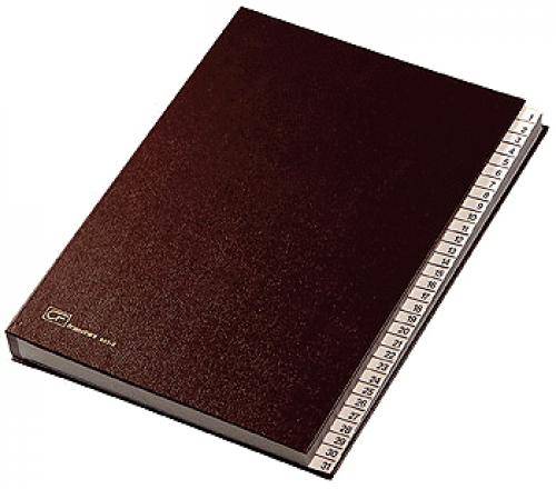 Fraschini Numerical Folder divisore Rosso Finta pelle 240 x 340 mm-1