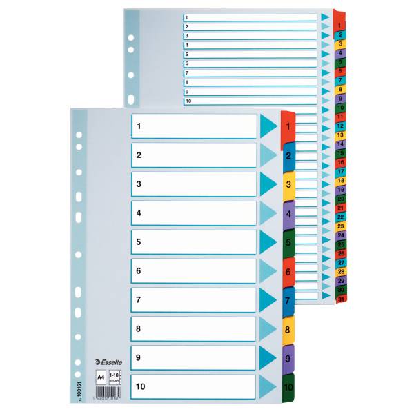 Esselte Carton Index divisore 1 pz-0