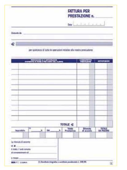 Blocco Fatture Professionisti Edipro - 15x23 cm - 50/50 Fogli Autoricalcanti - E5266A-2
