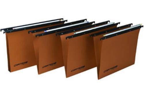 CF50 CART.SOSP.CARTESIO INT.39 V Cartelle sospese per cassetto Linea Cartesio Serie 100 colore arancio interasse 39 39-1