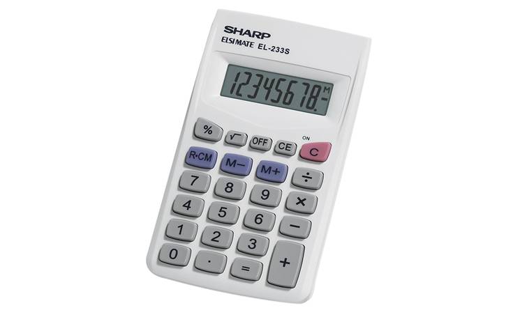 Sharp EL-233SB calcolatrice Desktop Calcolatrice finanziaria Grigio-0