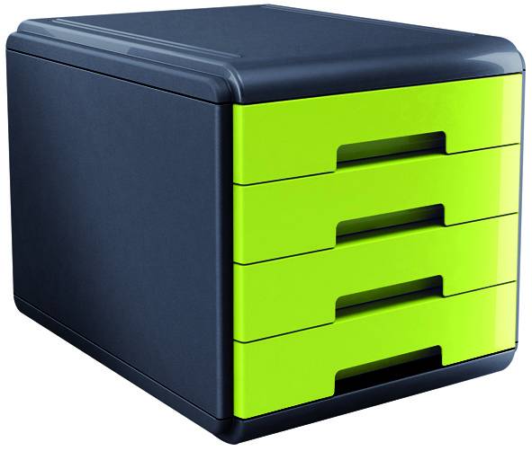 Cassettiera My Desk Arda - 29,5x38,5x28,2 cm - 4 Cassetti - 18P4PV (Verde)-0