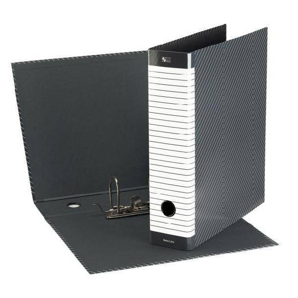 Registratore Delso Line Esselte - Protocollo - Dorso 8 - 23x33 cm - 390715060 (Bianco e Grigio)-1