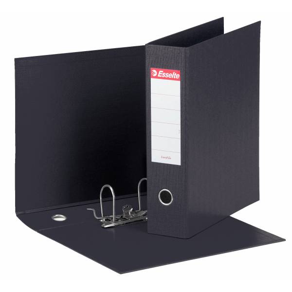 Registratore Eurofile G53 Esselte - Commerciale - Dorso 8 - 23x30 cm - 390753130 (Nero)-1