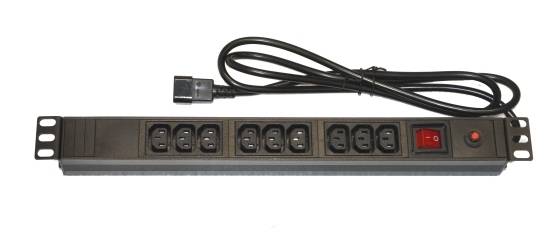 MULTIPRESA LINK PER ARMADI RACK 19" 9 PRESE FEMMINA IEC C13-0
