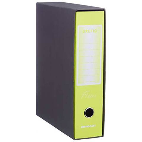 Brefiocart Brefio Fluo raccoglitore ad anelli A4 Nero, Giallo-0