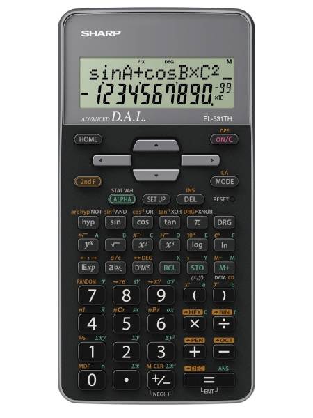 Sharp EL-531TH calcolatrice Tasca Calcolatrice scientifica Nero, Grigio-1