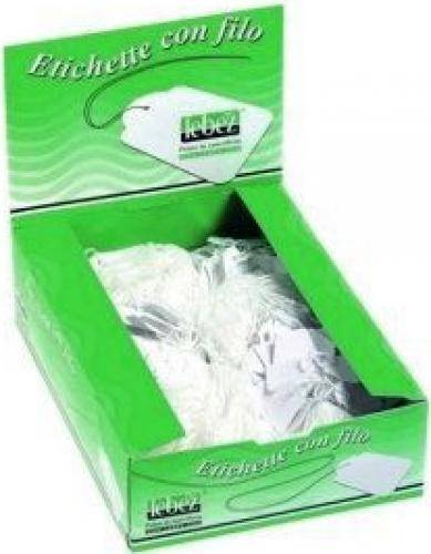 Etichette con Filo per Prezzatrice Lebez - 28x43 mm - A391 (Bianco Conf. 500)-1