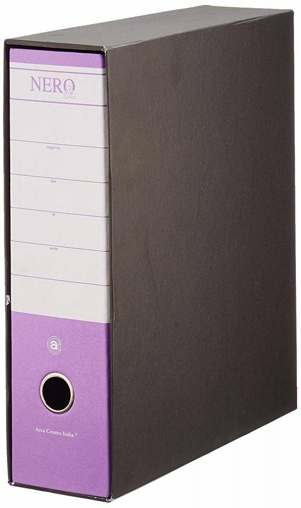 Brefiocart NERO& raccoglitore ad anelli A4 Fucsia, Nero-0