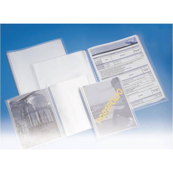 PORTALISTINI A4 TRASPARENTE - 10 BUSTE ANTIRIFLESSO (100460324)-1