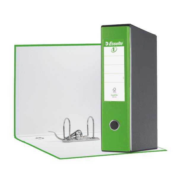 Registratore Eurofile G55 Esselte - Protocollo - Dorso 8 - 23x33 cm - 390755940 (Verde Vivida)-1
