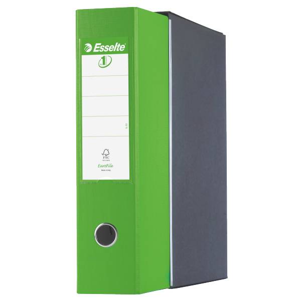 Registratore Eurofile G55 Esselte - Protocollo - Dorso 8 - 23x33 cm - 390755940 (Verde Vivida)-2