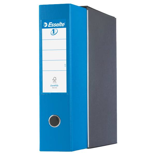 Registratore Eurofile G55 Esselte - Protocollo - Dorso 8 - 23x33 cm - 390755910 (Blu Vivida)-2