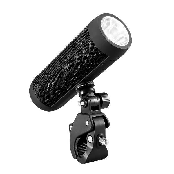 BIKE SPEAKER FLASHLIGHT BLACK-1