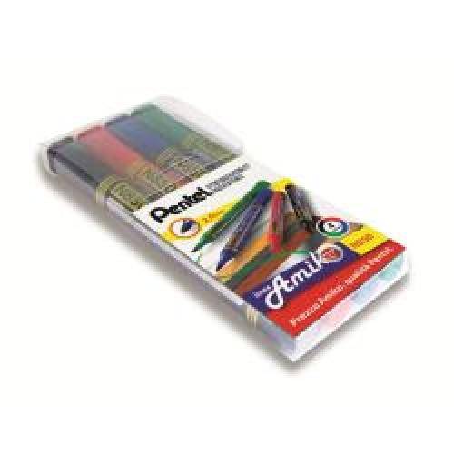 Marcatore Permanente N850 Pentel - Punta Tonda - 2 mm - 0100861 (Assortiti Conf. 4)-1