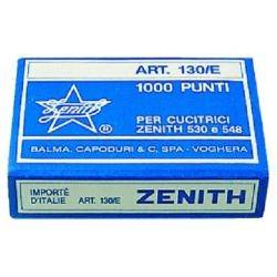 Punti Metallici per Cucitrice Zenith - 130/E S100 6/4 - 0311301405 (Conf. 50000)-0