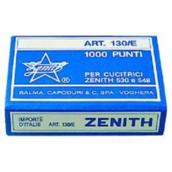 Punti Metallici per Cucitrice Zenith - 130/E S100 6/4 - 0311301405 (Conf. 50000)