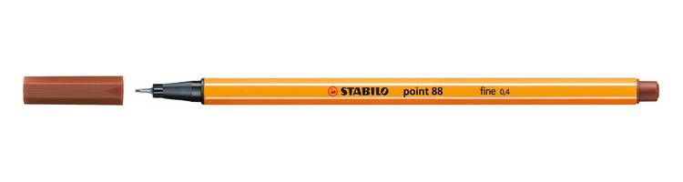 Fineliner Point 88 Stabilo - 0,4 mm - 88/38 (Sanguigna Conf. 10)-1