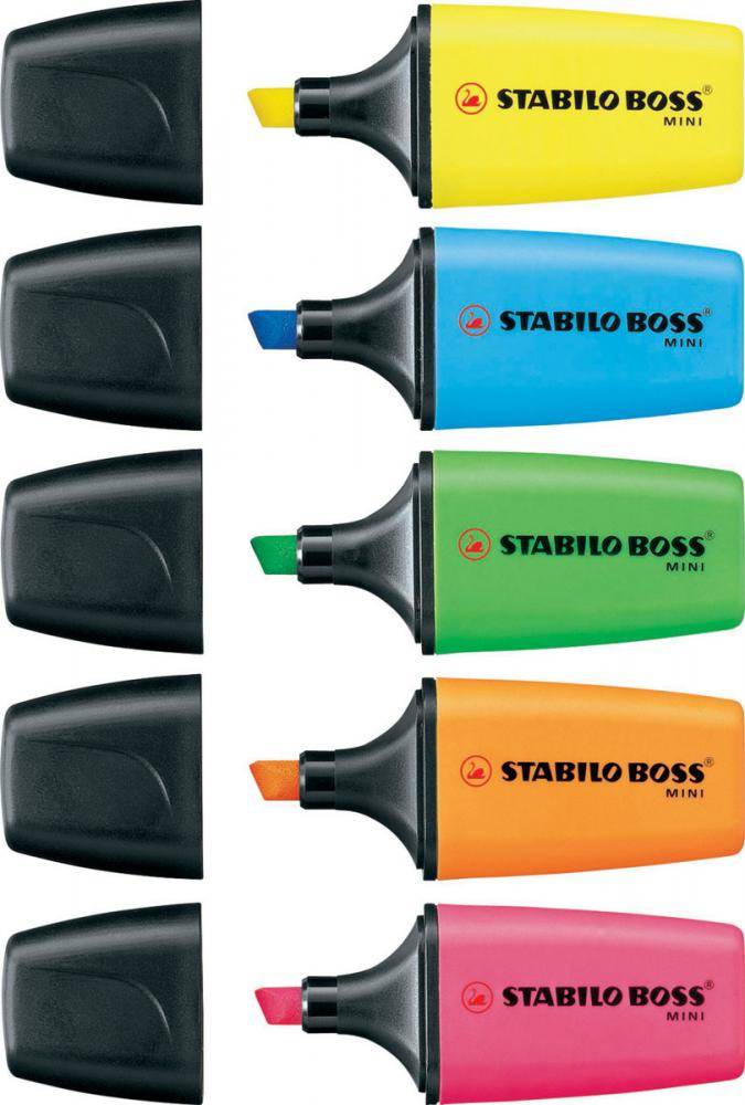 Evidenziatore Boss Mini Stabilo - 2-5 mm - 07/56 (Rosa Conf. 10)-1