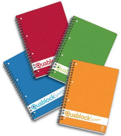 Pigna Quablock quaderno per scrivere Rosso-0