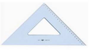 SQUADRA 45° 35CM LINEA UNI-2