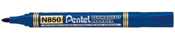 Pentel N850 marcatore permanente Blu 12 pz-0