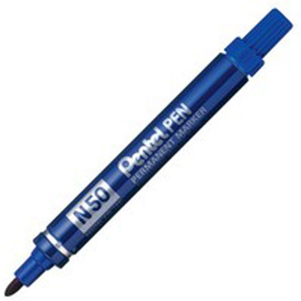 Pentel N 50 marcatore permanente Tipo di punta Blu 12 pz-2