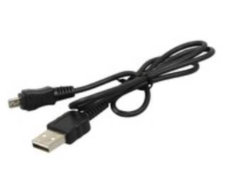 Sony 184606221 cavo per fotocamera Nero (Dedicated USB Cable - 184606221, Black, USB, - Male/Male, Sony, DSC-W830 - Warr-2