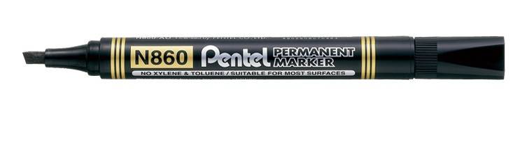 Pentel N860 marcatore permanente Nero 12 pz-2