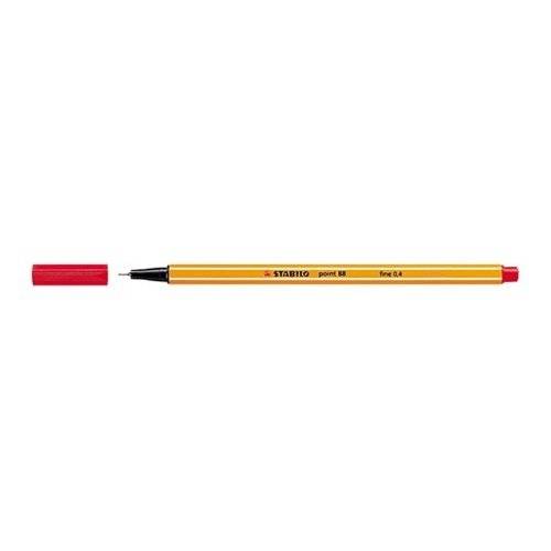 CF10 FINELINER POINT 88 ROSSO Stabilo point 88 fineliner con tratto 0 4 mm colore rosso (Conf. 10 pz)-1