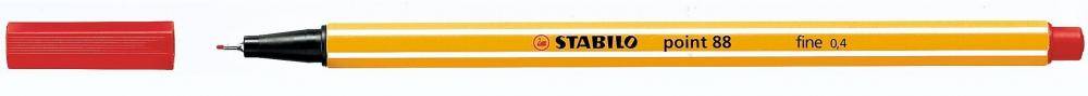 CF10 FINELINER POINT 88 ROSSO Stabilo point 88 fineliner con tratto 0 4 mm colore rosso (Conf. 10 pz)-2
