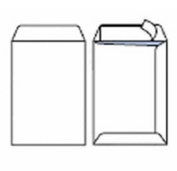 Busta a Sacco Pigna - con Strip - 16x23 cm - 80 g - 065451923 (Bianco Conf. 100)