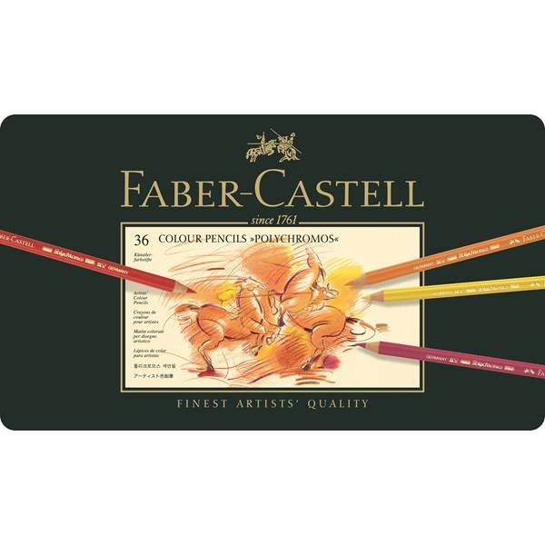 Faber-Castell 110036 set da regalo penna e matita (Faber-Castell Polychromos - farvet bly)-2