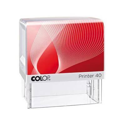Timbro Autoinchiostrante G7 Printer 40 Colop - 23x59 mm - 6 Righe - PR-40-G7-BI (Bianco)-2