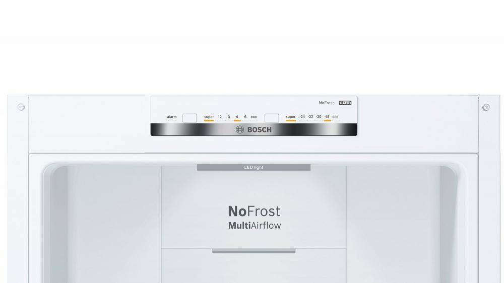Bosch Serie 4 KGN39VWEQ Frigorifero combinato da libera installazione 203 x 60 cm Bianco Classe E-2