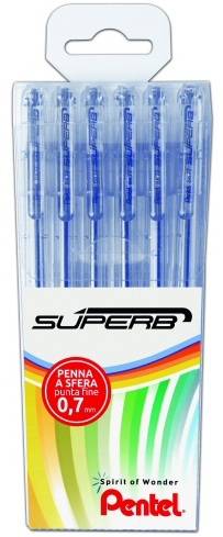CF6 TASCHINA SUPERB NERO 0.7MM SUPERB TASCHINA 6 PZ BK77 NERO-0