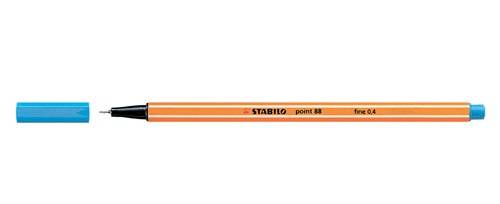 CF10 FINELINER POINT 88 TURCHESE Stabilo point 88 fineliner con tratto 0 4 mm colore turchese (Conf. 10 pz)-1