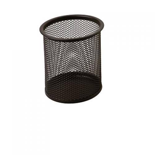 Portapenne a Bicchiere in Rete Metallica Lebez - 8,5x10 cm - 1221-N (Nero)-1