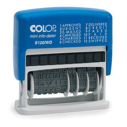 Timbro Polinomio Datario Autoinchiostrante S120/WD Colop - S120/WD-2