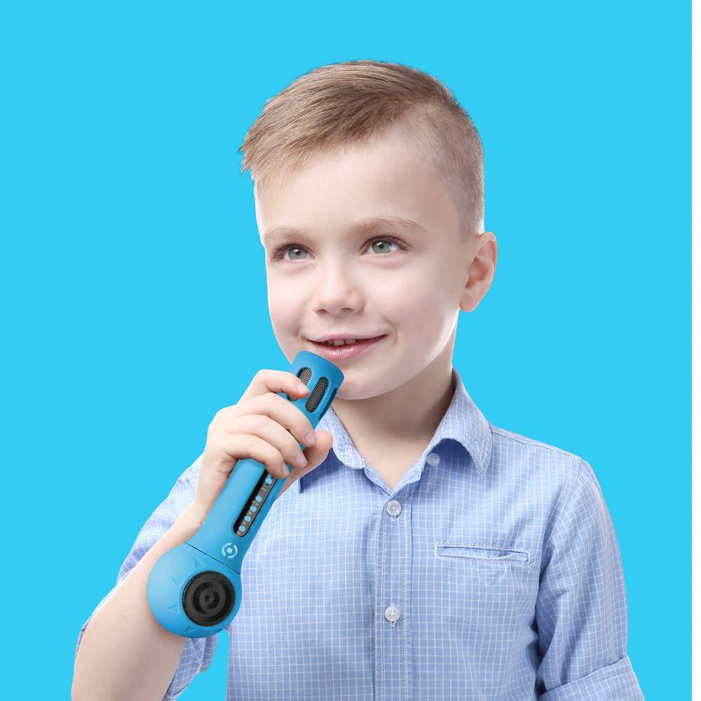 MICROPHONE+VC WITH SPEAKER L.BLUE-2