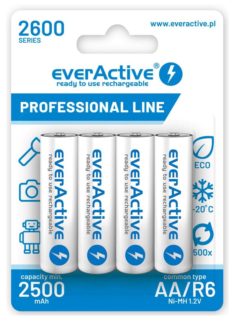 Batterie Ricaricabili EverActive EVHRL6-2600 2500 mAh 1,2 V-0